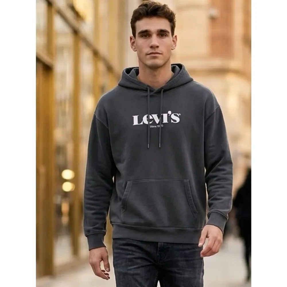 NWT Levi Men’s Black Graphic Hoodie Pullover Levi’s - Size 3XL